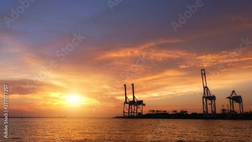 Harbor Industrial Sunset