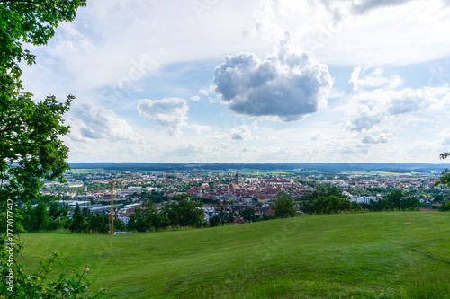 Panorama of the city Amberg in Bavaria Germany photo