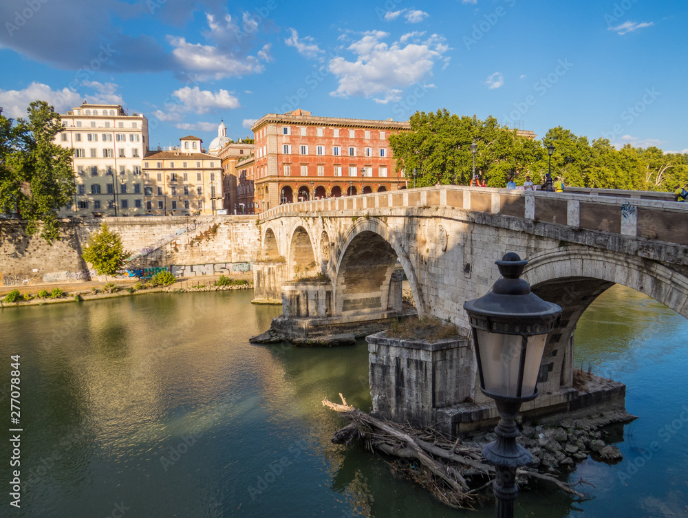 Ponte Sisto (Bridge Sisto) in Rome, Italy