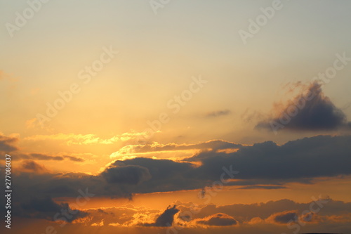Sunset Sky Sun Cloud Landscape