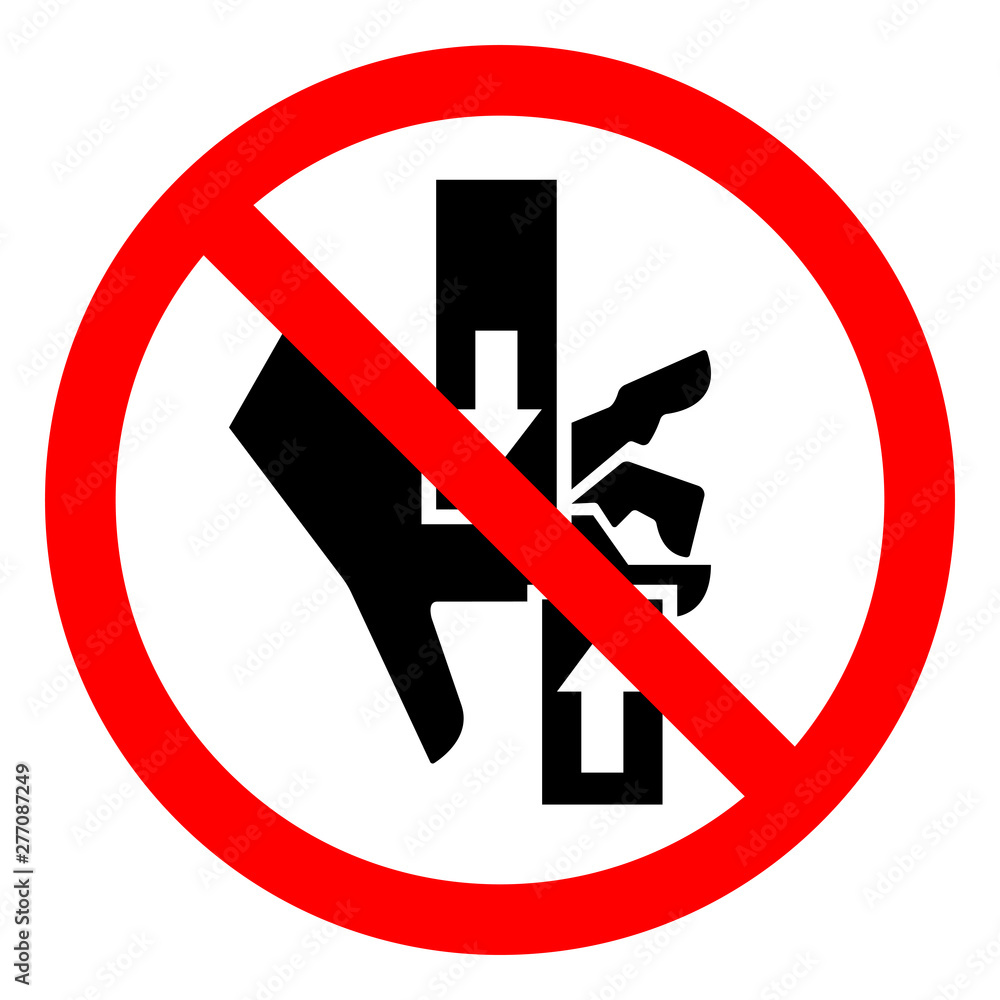 Injury Hazard Crush Hand Top Bottom Symbol Sign, Vector Illustration, Isolate On White Background Label .EPS10 Injury Hazard Crush Hand Top Bottom Symbol Sign, Vector Illustration, Isolate On White Background Label .EPS10