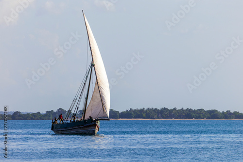 heavy traditional transport dhow