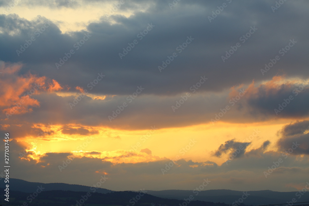 Sunset Sky Sun Cloud Landscape