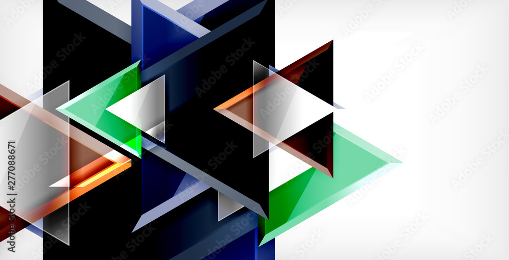 Glossy shiny triangles background Glossy shiny triangles background