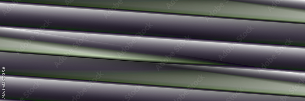 Fototapeta premium Digital Art, panoramic abstract three-dimensional objects with soft lighting, Germany