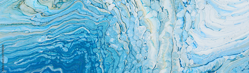 photography of abstract marbleized effect background. Blue, mint, gold and white creative colors. Beautiful paint. banner photography of abstract marbleized effect background. Blue, mint, gold and white creative colors. Beautiful paint. banner