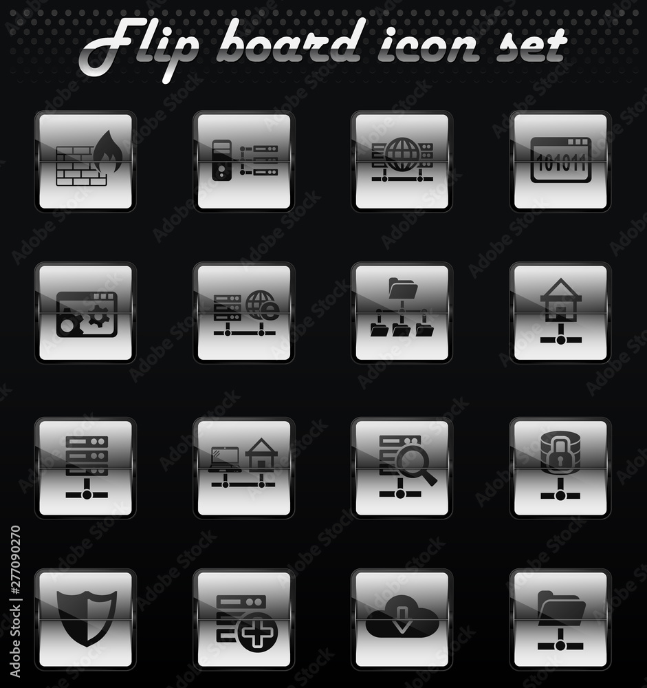 hosting provider icon set hosting provider icon set