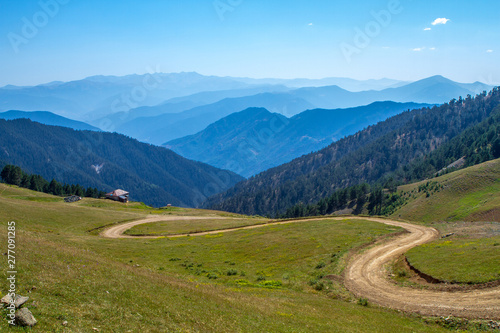 highland road over Zigana Mountain