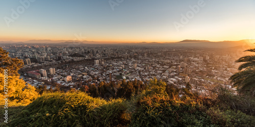 Santiago de Chile at Sunset