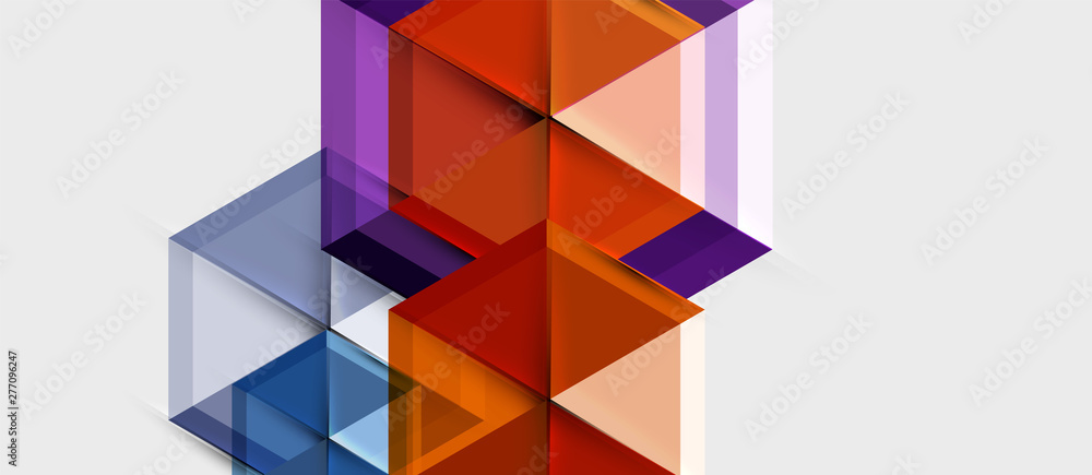 Bright color hexagon geometrical composition background, business presentation template Bright color hexagon geometrical composition background, business presentation template