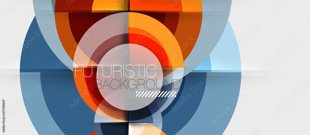 Obraz premium Geometric design abstract background - circles