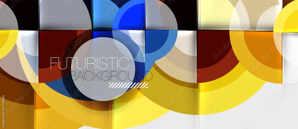 Geometric design abstract background - circles Geometric design abstract background - circles