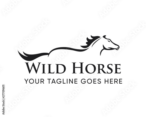 Creative Horse Elegant Logo Symbol Design Illustration Vector for Company