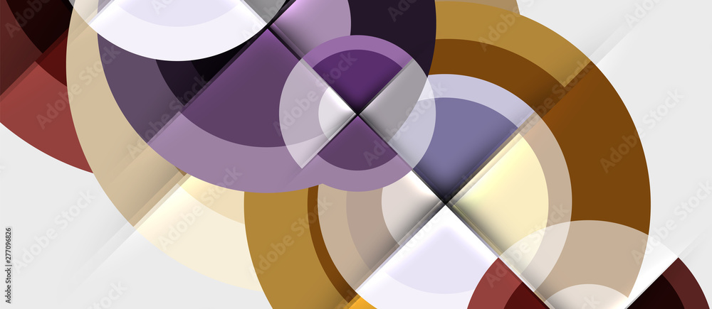 Geometric design abstract background - circles Geometric design abstract background - circles