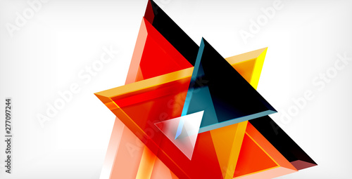 Fototapeta Naklejka Na Ścianę i Meble -  Triangle abstract background