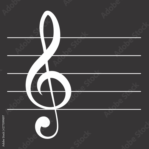 Treble clef symbol