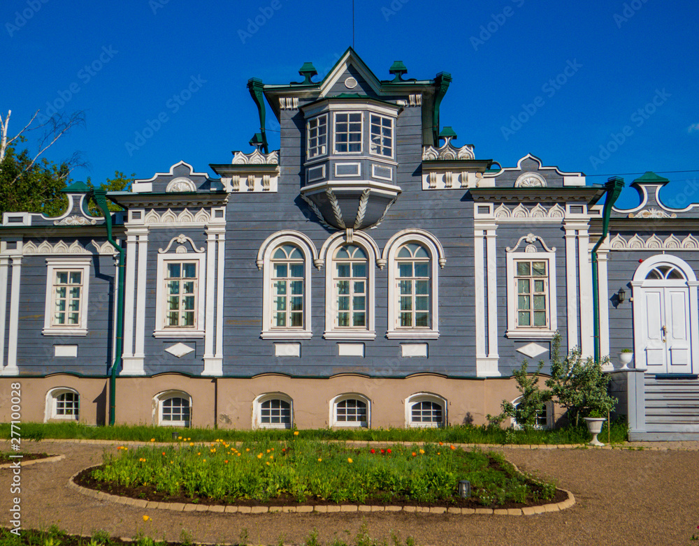 Irkutsk Regional Historical and Memorial Museum of Decembrists, Trubetskoy Manor. In Irkutsk, Siberia, Russia