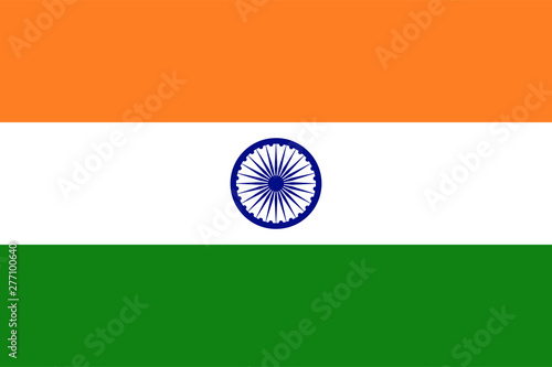 indian national country flag original size vector
