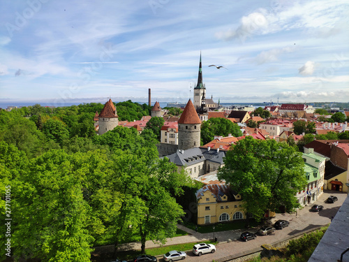 View over the old town of Tallinn, Estonia