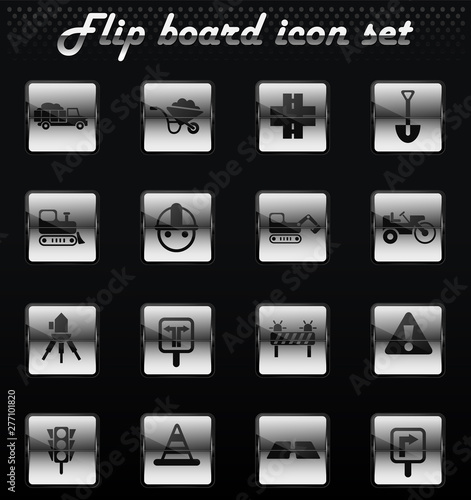 road repairs icon set