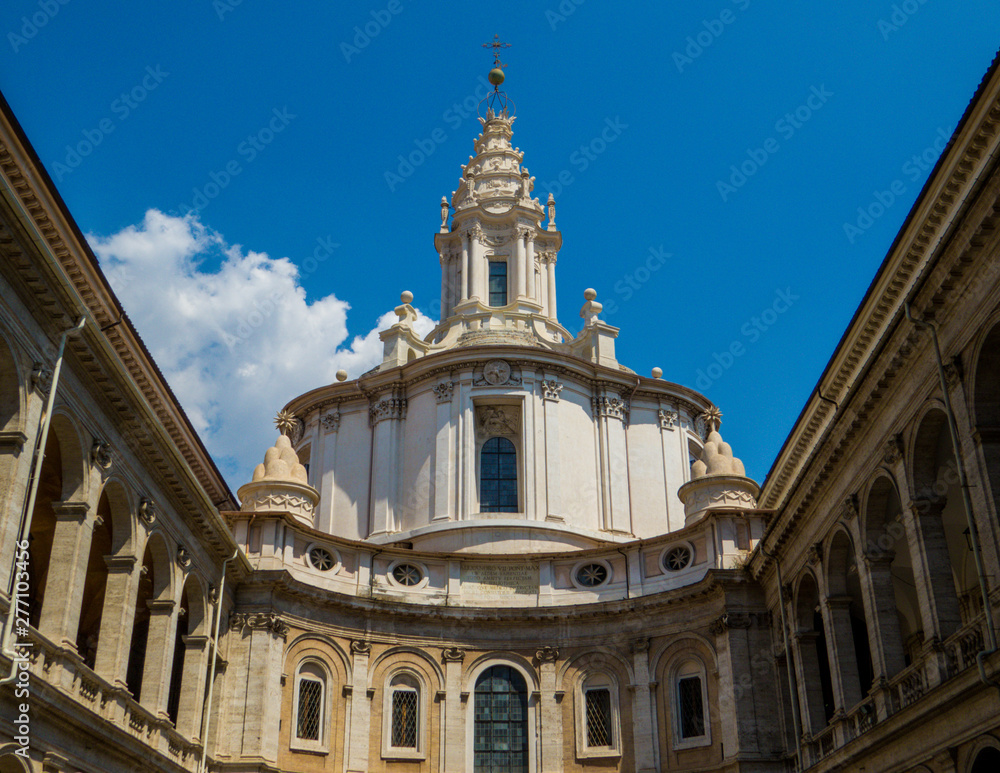 Sant'Ivo alla Sapienza Church in Rome, Italy