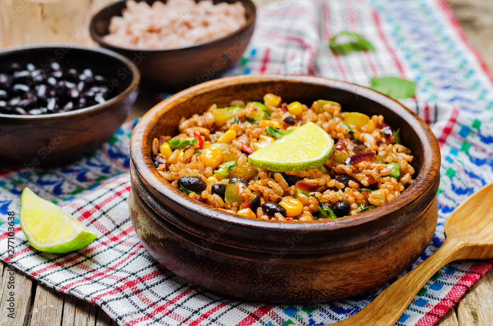 Black beans pepper cilantro zucchini lime brown rice Black beans pepper cilantro zucchini lime brown rice
