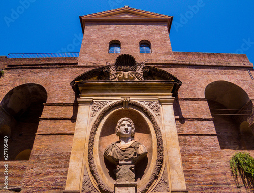 The Aurelian Walls (Italian: Mura Aureliane) in Rome, Italy  photo