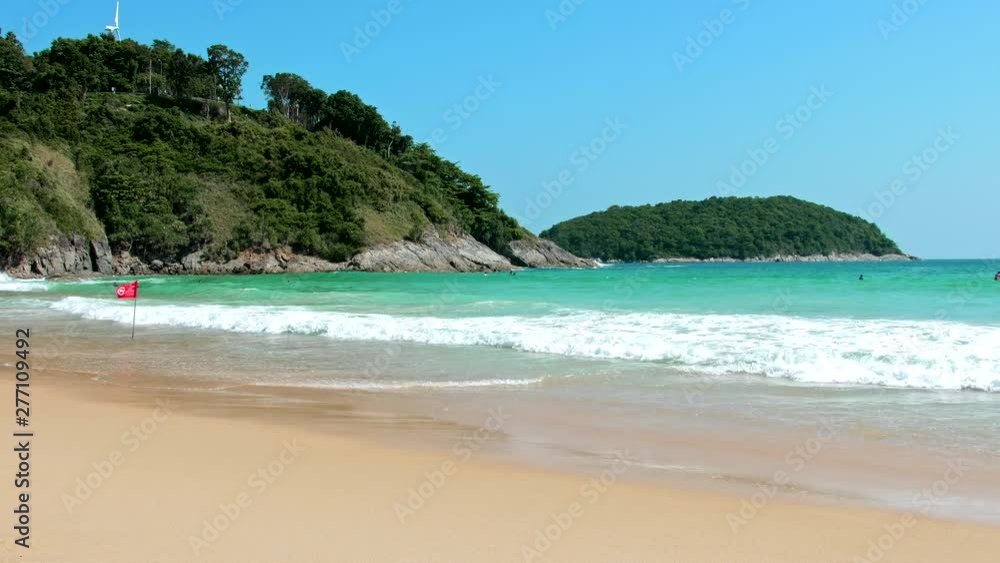 Big waves on the Nai Harn beach in Phuket Thailand Big waves on the Nai Harn beach in Phuket Thailand
