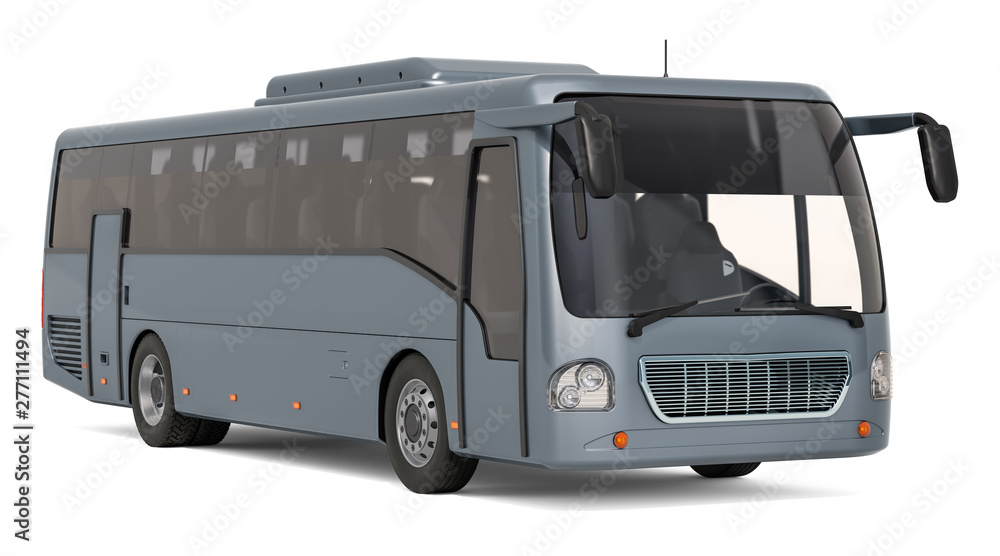 Modern tourist bus, 3D rendering