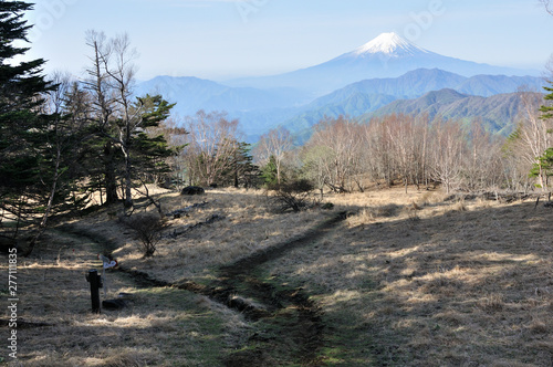 山梨百名山の雁ヶ腹摺山からの富士山 photo