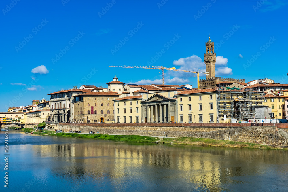 Ponte Palazzo Vecchio Arno River Florence Tuscany Italy