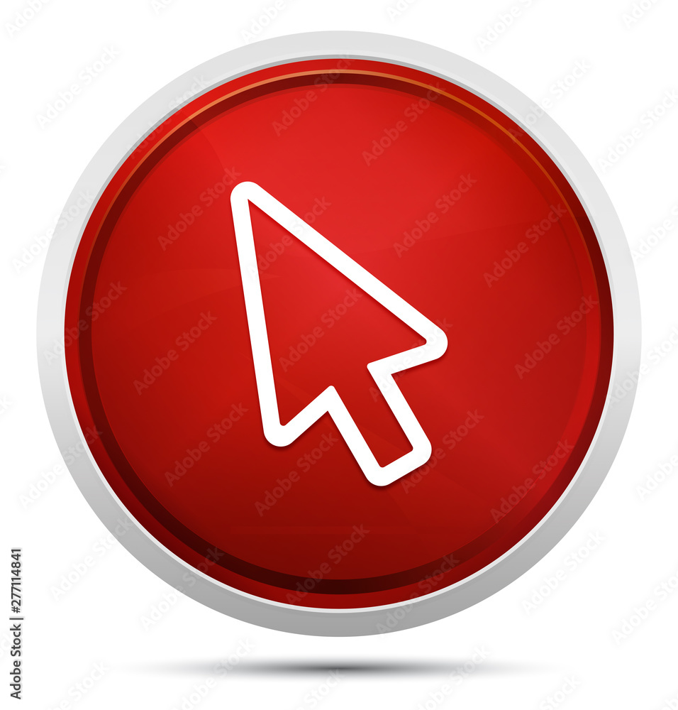 Cursor icon Promo Red Round Button Cursor icon Promo Red Round Button