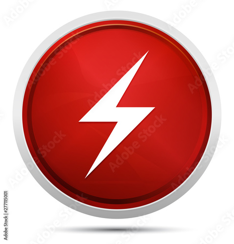 Free Download Electric bolt icon Promo Red Round Button - GFXLoad