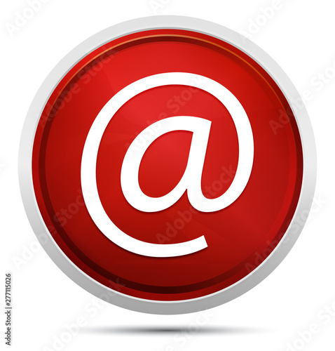 Email address icon Promo Red Round Button