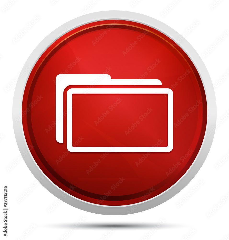 Folder icon Promo Red Round Button Folder icon Promo Red Round Button
