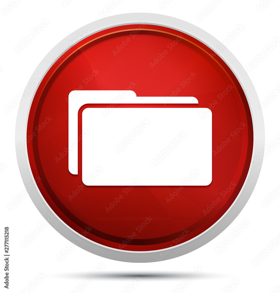 Folder icon Promo Red Round Button Folder icon Promo Red Round Button