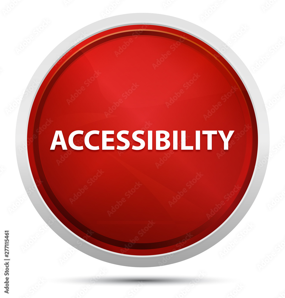 Accessibility Promo Red Round Button Accessibility Promo Red Round Button