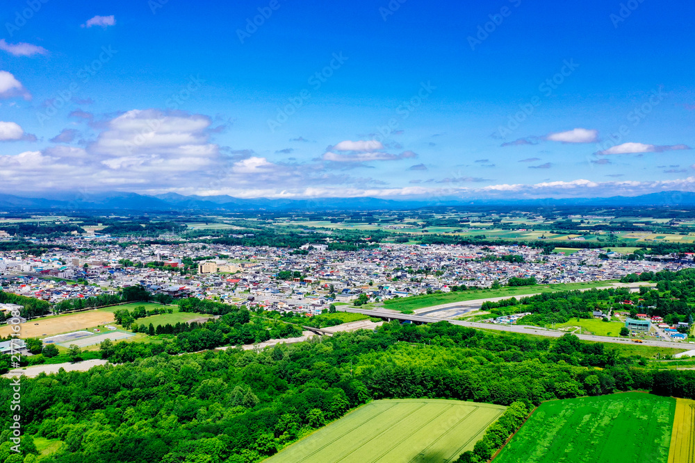 Obraz premium 十勝の空撮