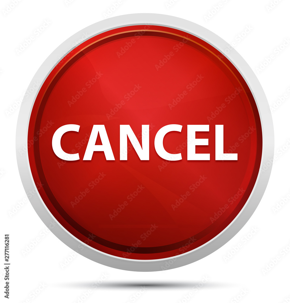 Cancel Promo Red Round Button Cancel Promo Red Round Button