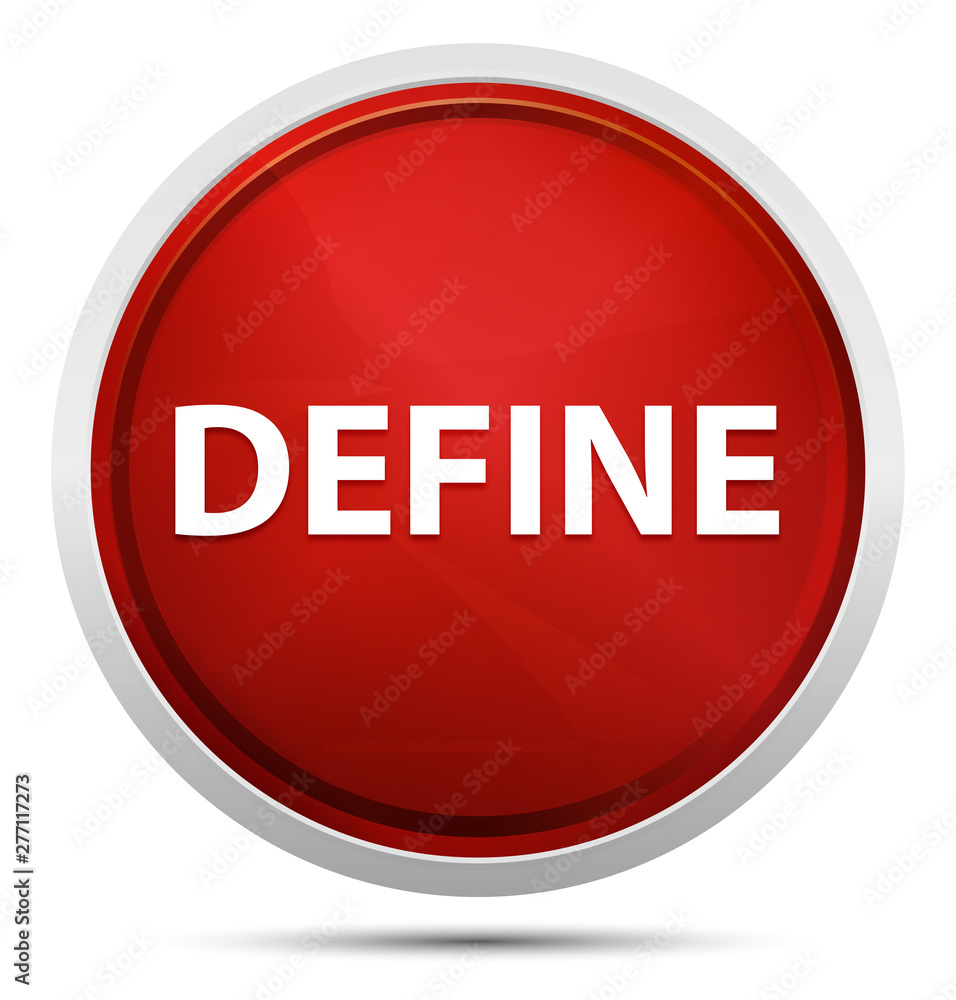 Define Promo Red Round Button Define Promo Red Round Button