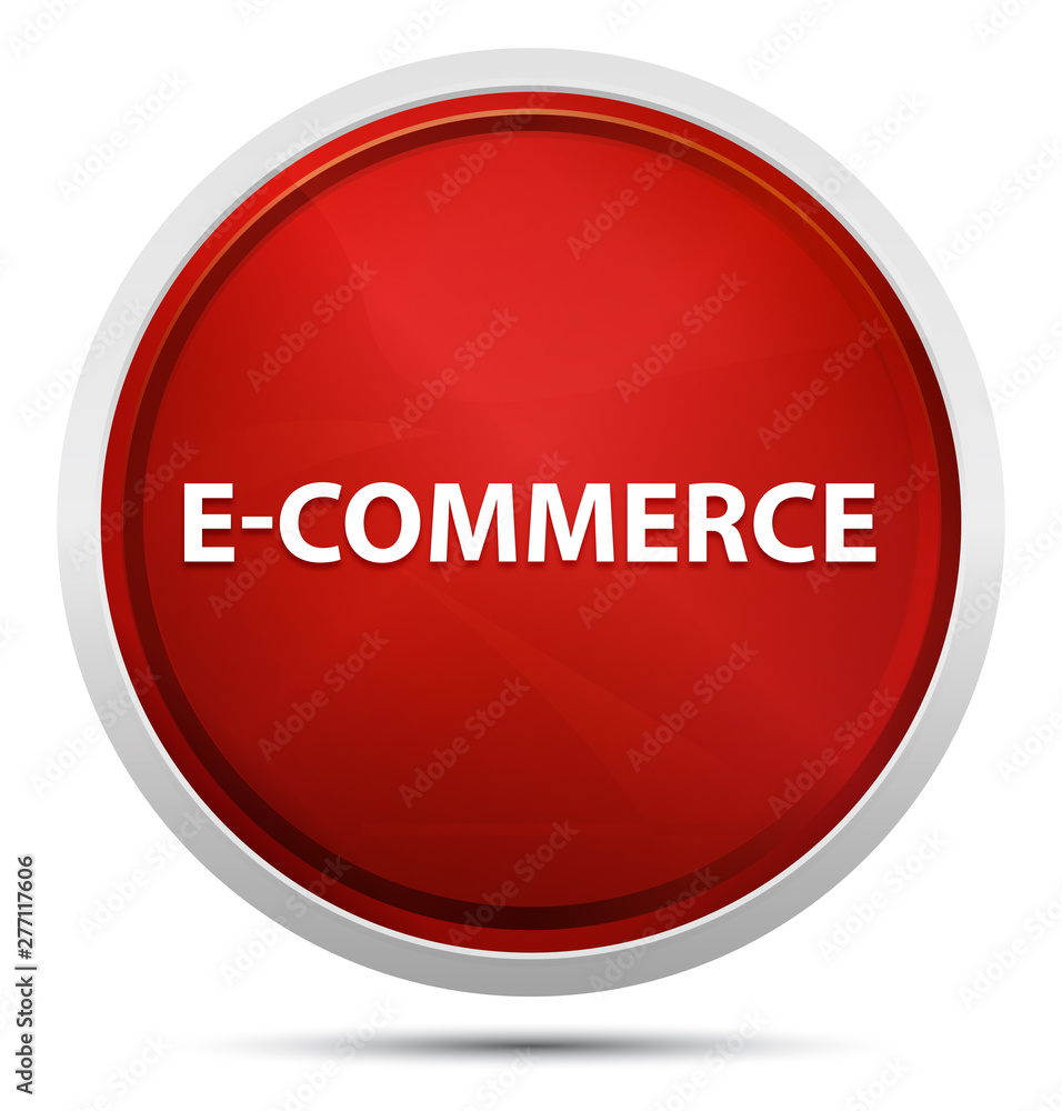E-commerce Promo Red Round Button E-commerce Promo Red Round Button