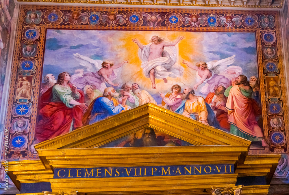 Jesus Resurrection Fresco Basilica Saint John Lateran Cathedral Rome Italy