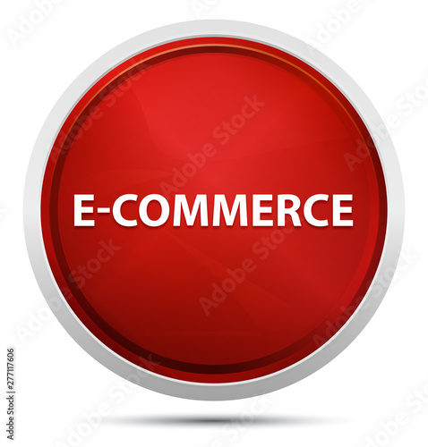 E-commerce Promo Red Round Button