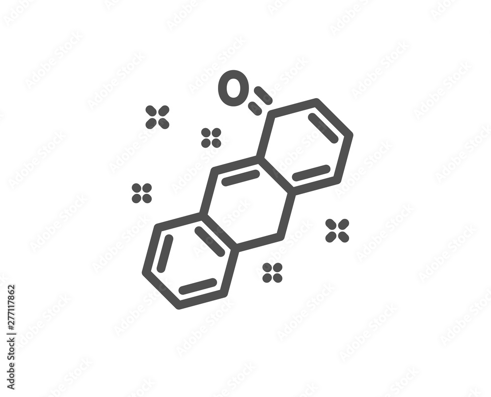 Chemical formula line icon. Chemistry lab sign. Analysis symbol. Quality design element. Linear style chemical formula icon. Editable stroke. Vector Chemical formula line icon. Chemistry lab sign. Analysis symbol. Quality design element. Linear style chemical formula icon. Editable stroke. Vector