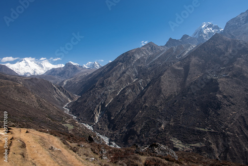 River valley in Nepal near Gokyo