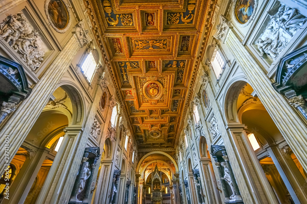 High Altar Ciborium Basilica Saint John Lateran Cathedral Rome Italy