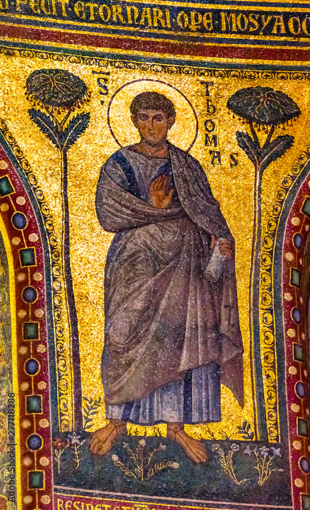 Ancient Saint Thomas Mosaic Saint John Lateran Cathedral Rome Italy