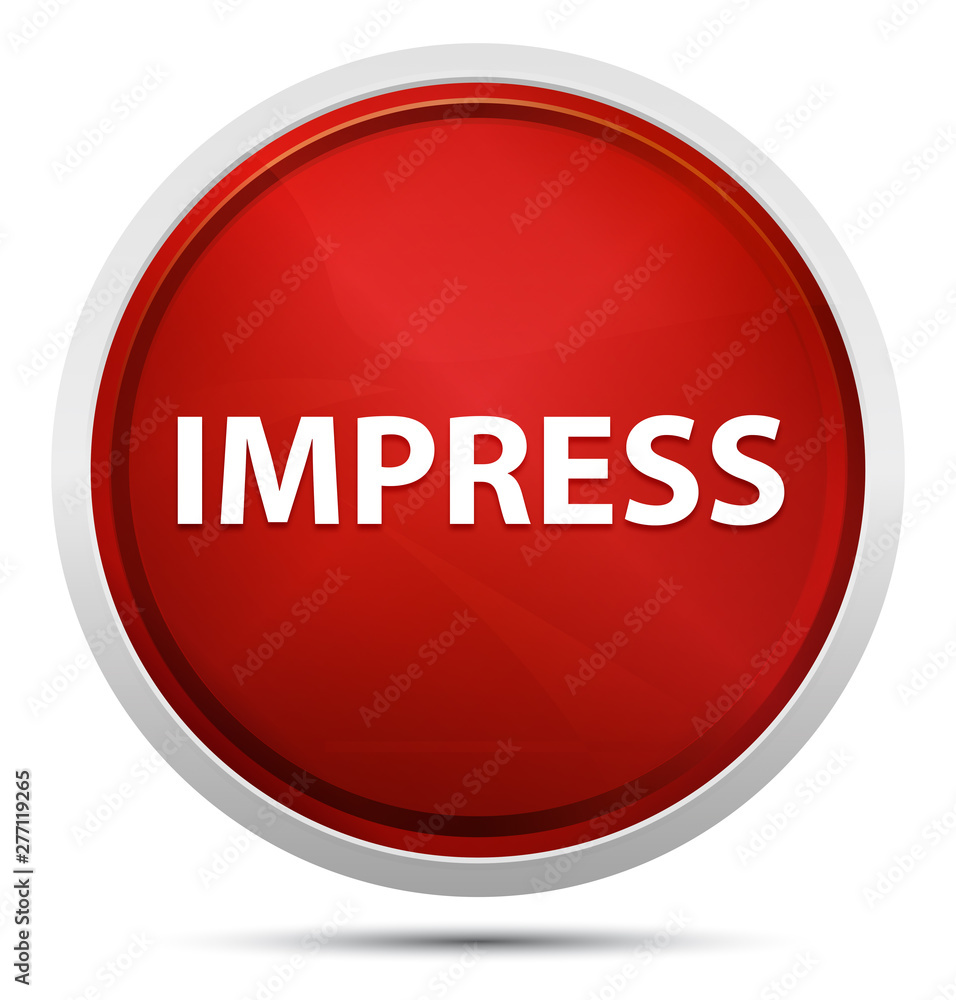 Impress Promo Red Round Button Impress Promo Red Round Button
