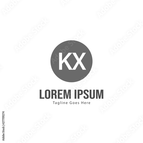 Initial KX logo template with modern frame. Minimalist KX letter logo vector illustration Free Download Initial KX logo template with modern frame. Minimalist KX letter logo vector illustration - GFXLoad