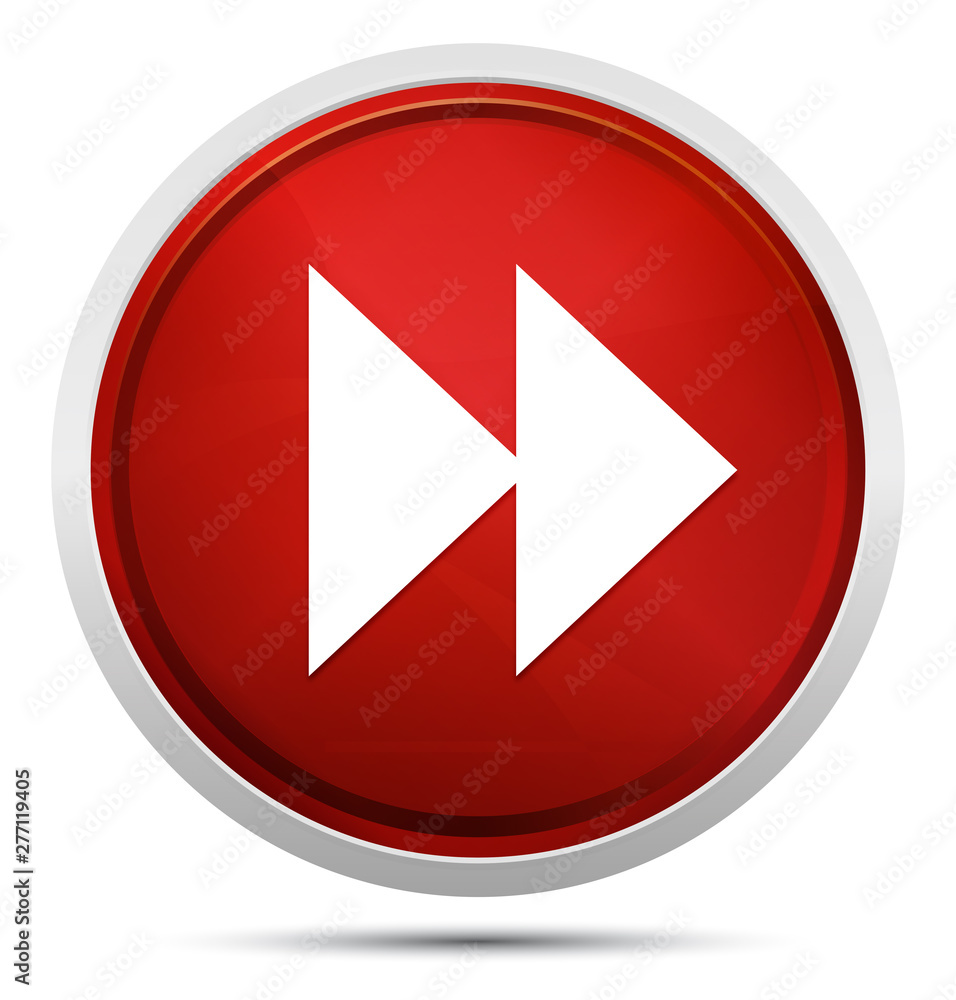 Jump forward icon Promo Red Round Button Jump forward icon Promo Red Round Button
